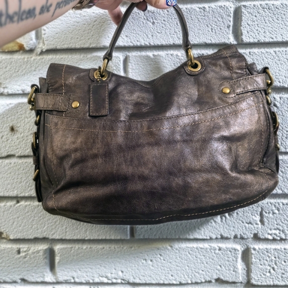 Coach Legacy GARCIA Top Handle Bronze Vecchetta Leather - Picture 3 of 7